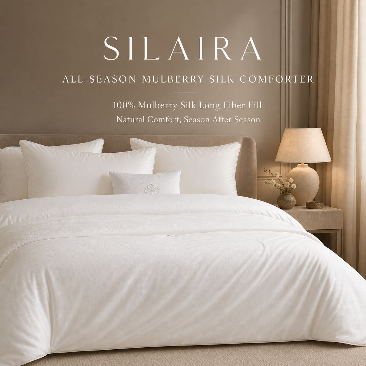 SILAIRA All-Season Mulberry Silk Comforter