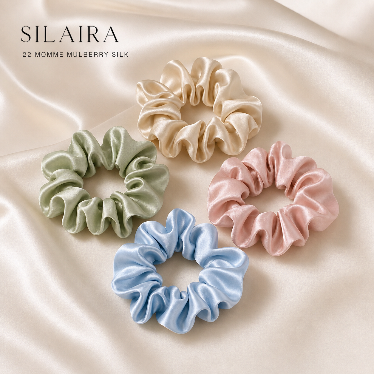 22 Momme Mulberry Silk Scrunchie