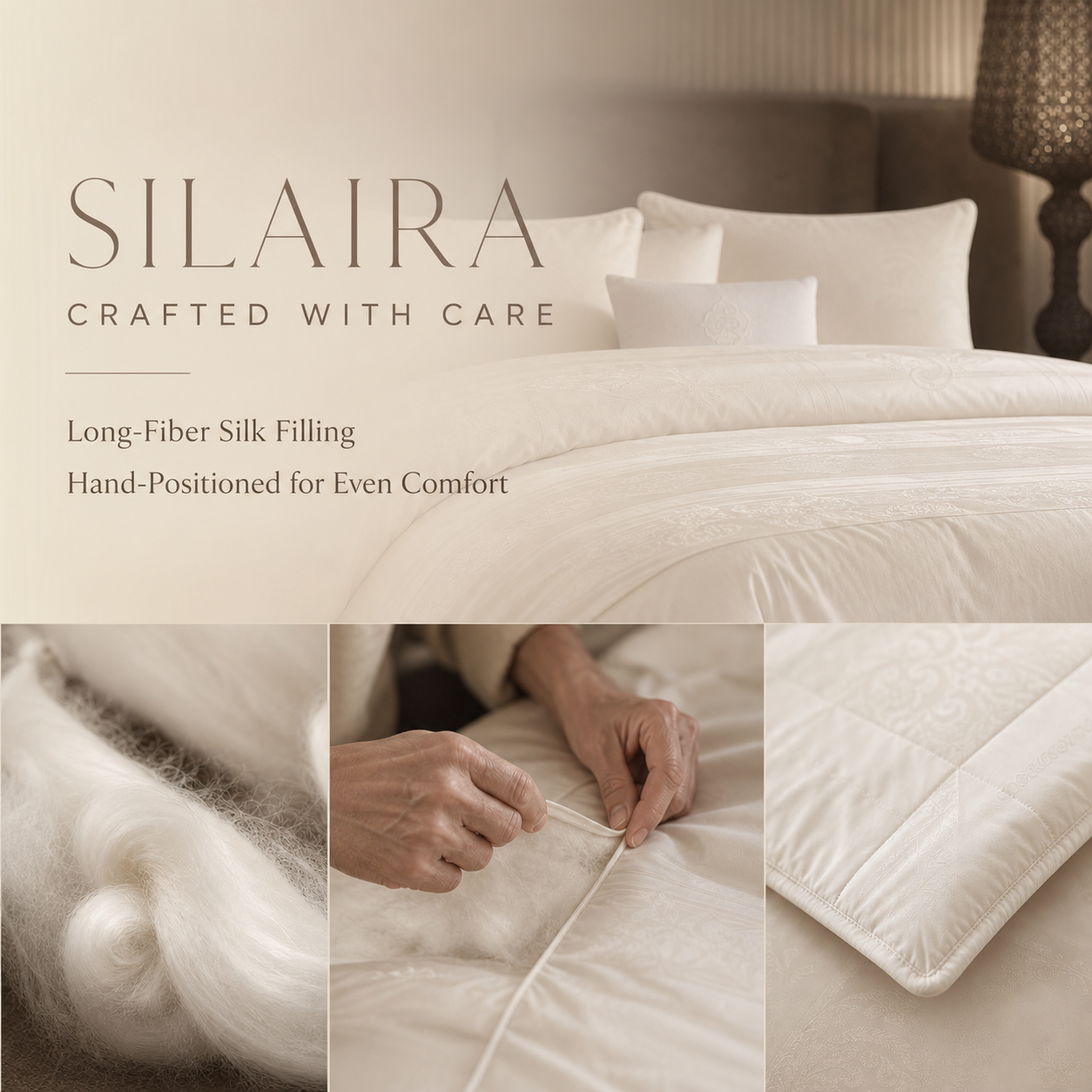 SILAIRA All-Season Mulberry Silk Comforter