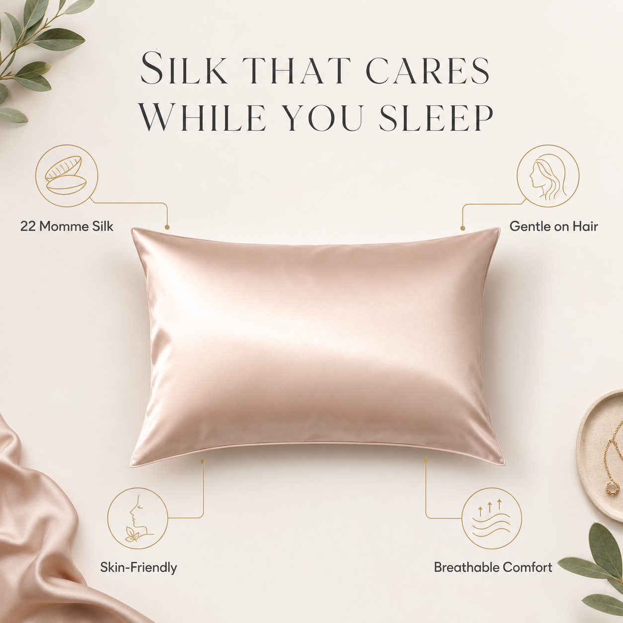 Silaira 22 Momme Mulberry Silk Pillowcase
