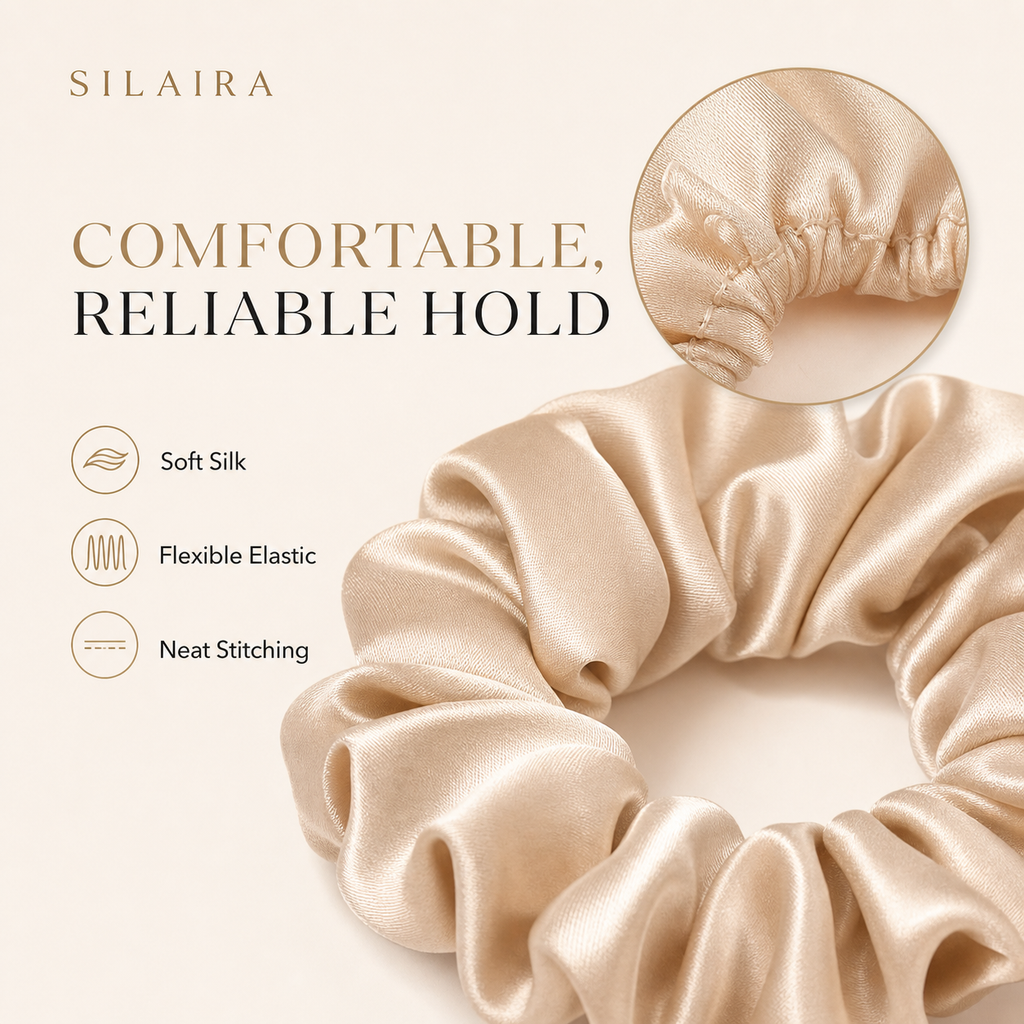 22 Momme Mulberry Silk Scrunchie