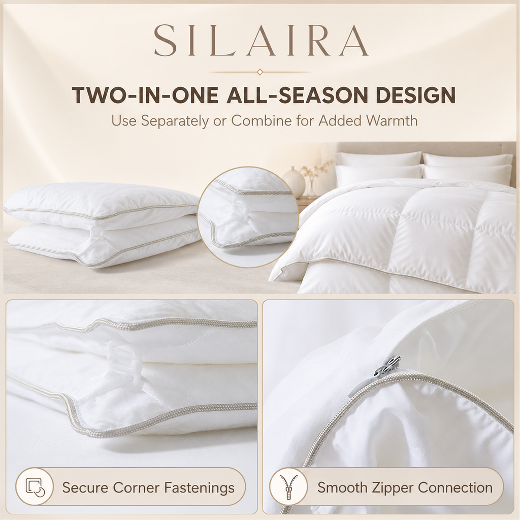 SILAIRA All-Season Mulberry Silk Comforter