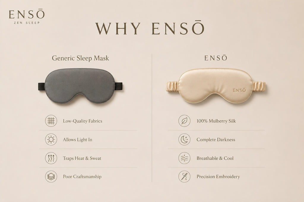 Ensō | 100% Mulberry Silk Eye Mask for Sleep