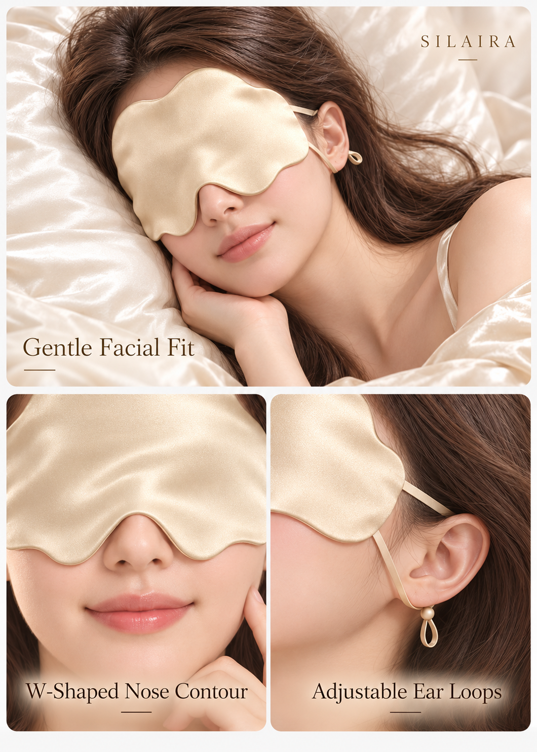 SILAIRA Cloud Mulberry Silk Sleep Mask