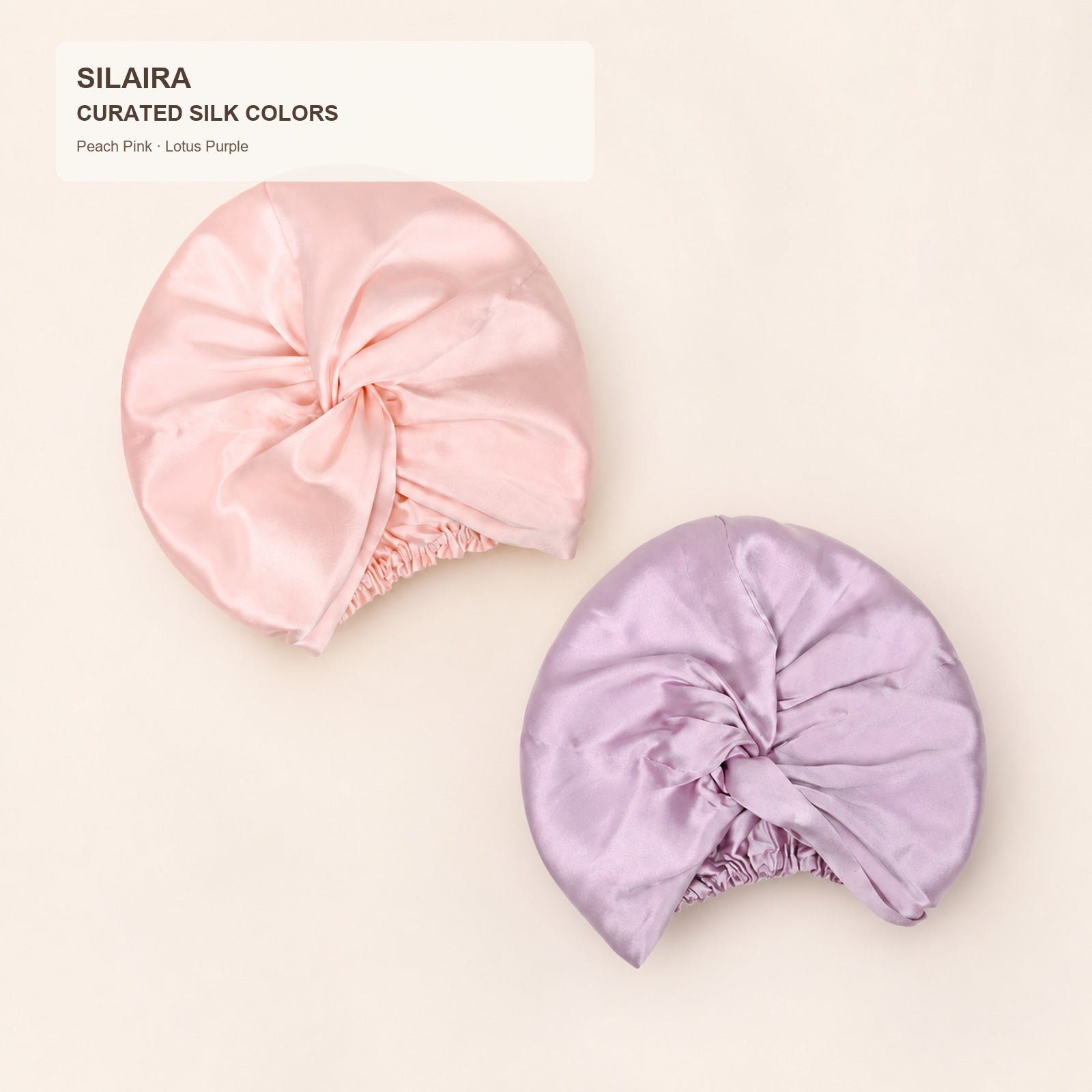 SILAIRA 19 Momme Double-Layer Mulberry Silk Sleep Bonnet